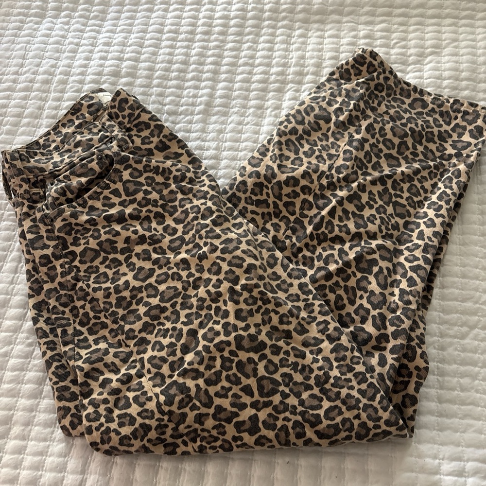 Abercrombie & Fitch Leopard Print Jeans
